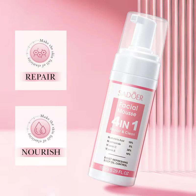 Sadoer 4-in-1 Facial Cleansing Mousse 150ml
