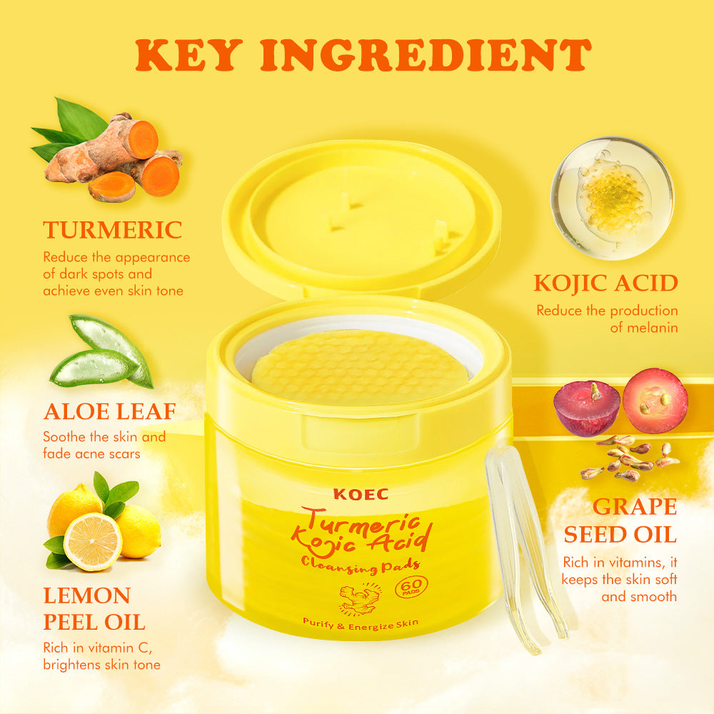 KOEC turmeric kojic acid toner pad 60 pads