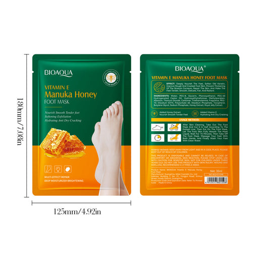 BIOAQUA Vitamin E Manuka Honey Foot Mask
