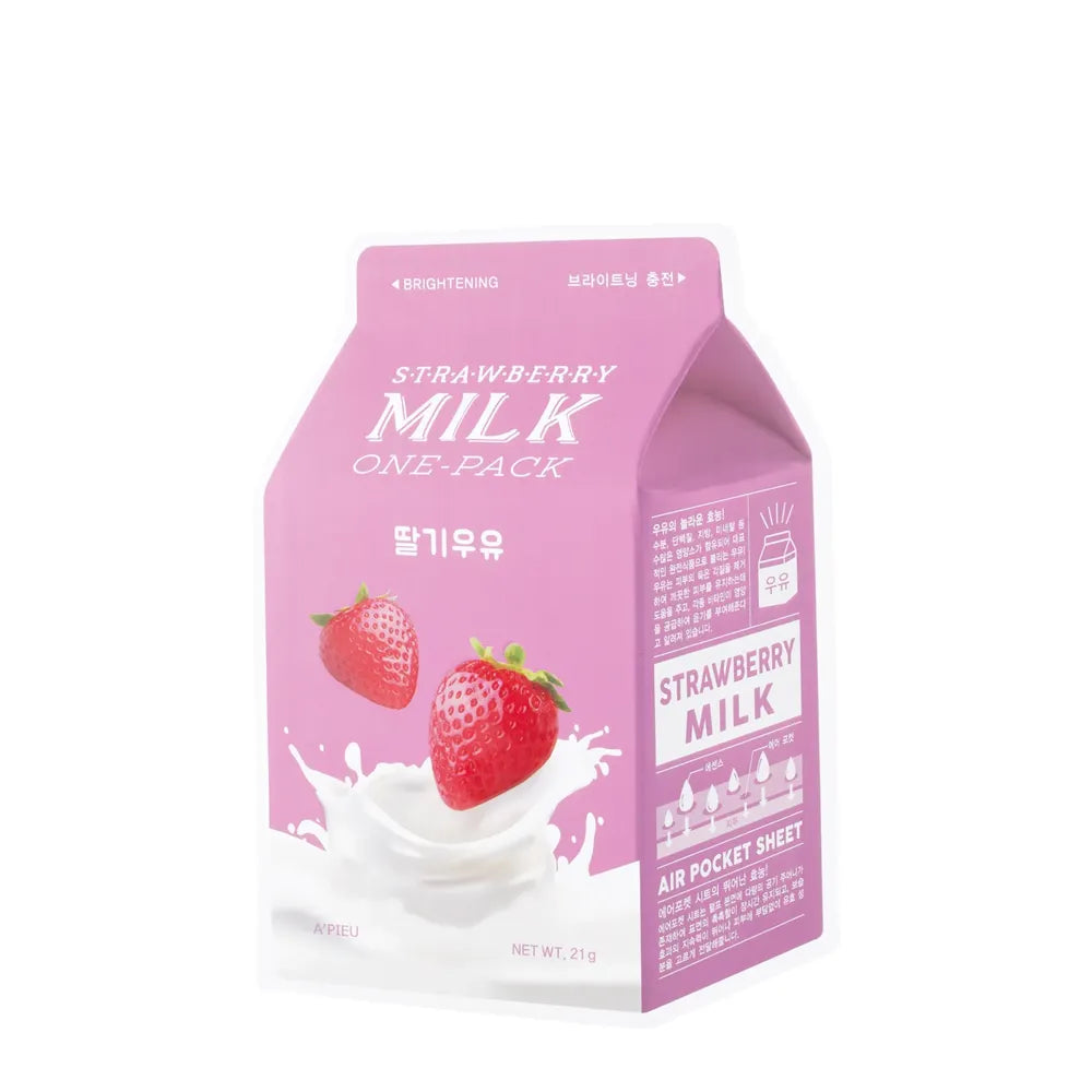 A'PIEU Milk One-Pack Facemask Strawberry