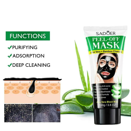 SADOER Aloe Vera & Bamboo Charcoal Peel-Off Mask