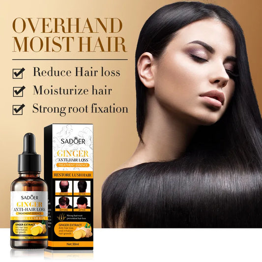 Ginger Hair Serum Dryness & Frizz Treatment (30ml) – SADOER