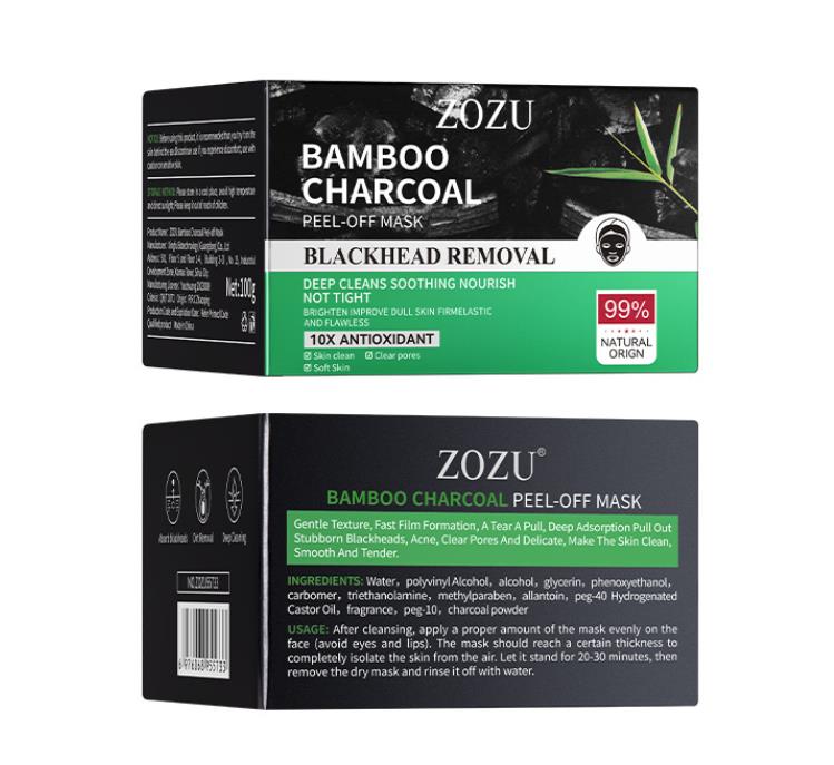 ZOZU Bamboo Charcoal Peel-Off Mask 100g