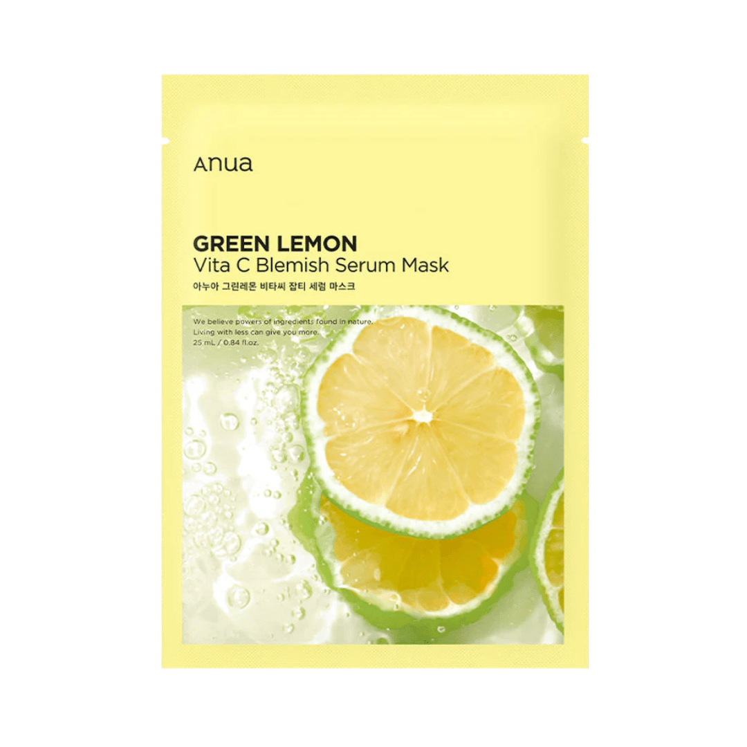 Anua Green Lemon Vita C Blemish Serum Mask 1pc 25ml