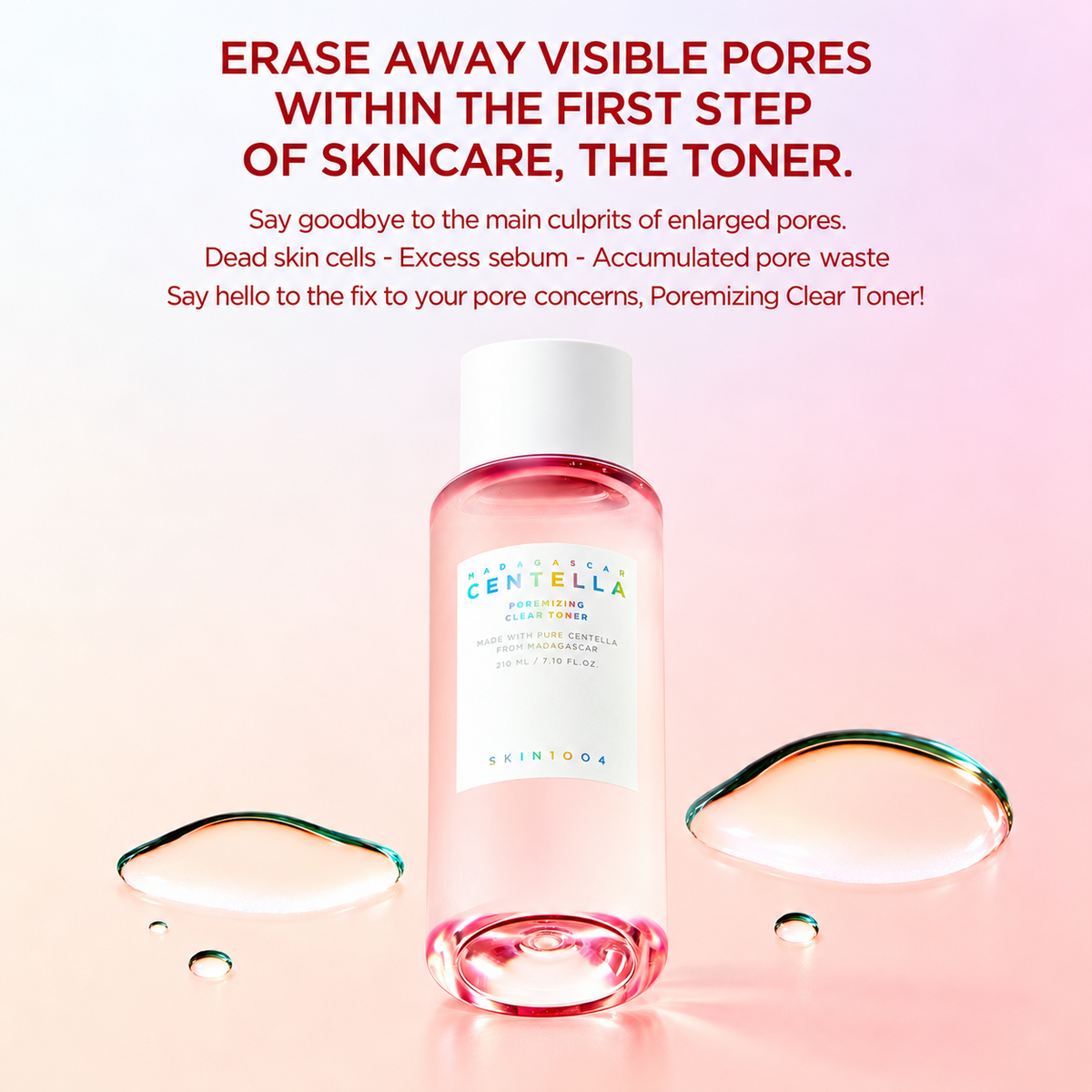 SKIN1004, Madagascar Centella Poremizing Clear Toner 210ml