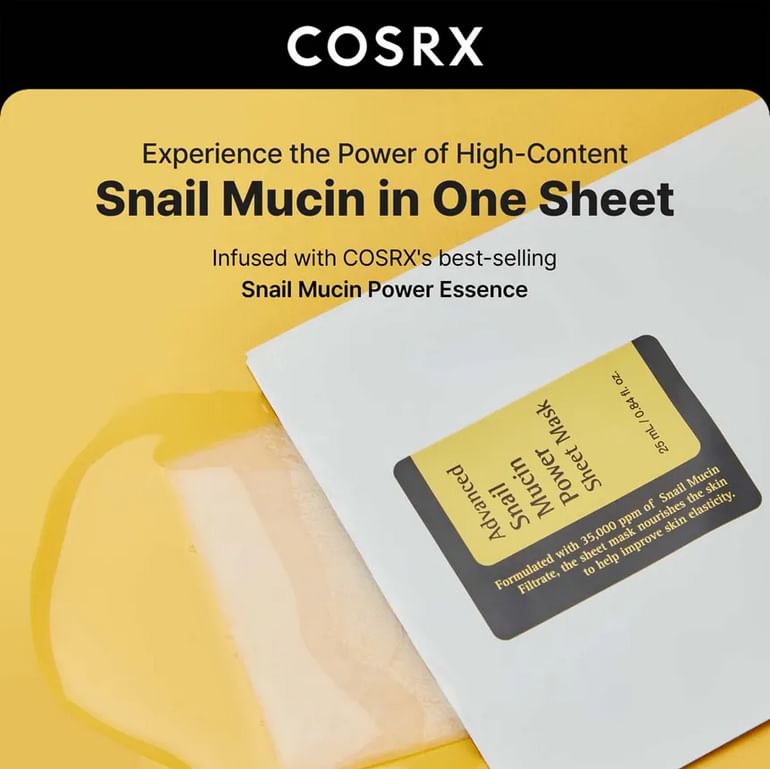 Cosrx Advanced Snail Mucin Power Essence Sheet Mask