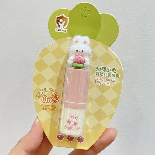Cute Bunny Lip Balm – Strawberry & Peach 3.4g
