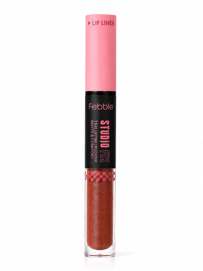 Febble Studio Fix 16H Creamy Lip Liner & Glassy Lip Gloss