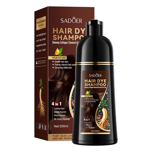 SADOER - Hair Dye Shampoo Ginseng Beown 500ml
