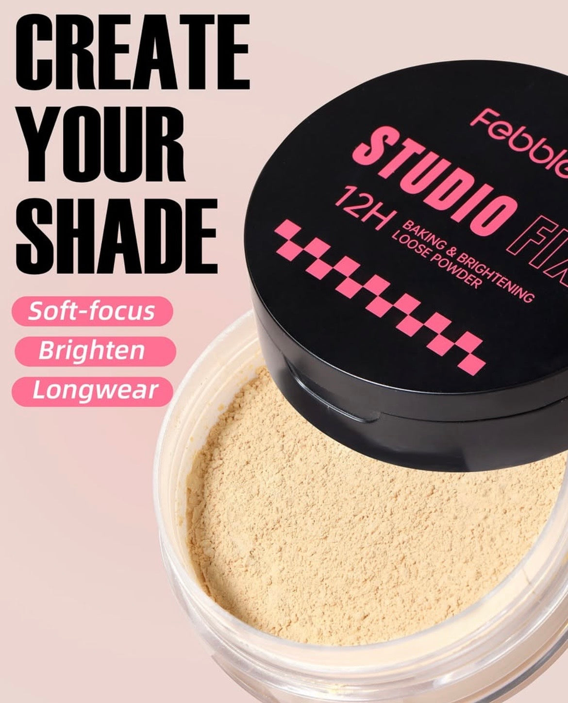 Febble Studio Fix 12H Baking & Brightening Loose Powder 9.6g
