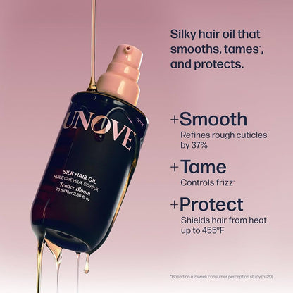 UNOVE Silk Hair Oil [70ml x 2] +  Deep Repair Hair Mask [40ml]