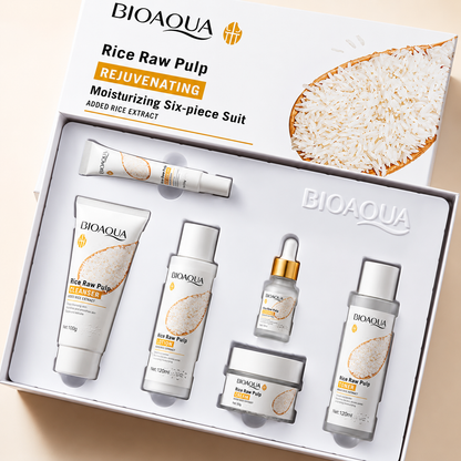 BIOAQUA Rice Raw Pulp Rejuvenating Six-Piece Suit