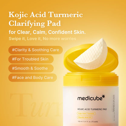 Medicube Kojic Acid Turmeric Toner Pad 70 Pads 160g