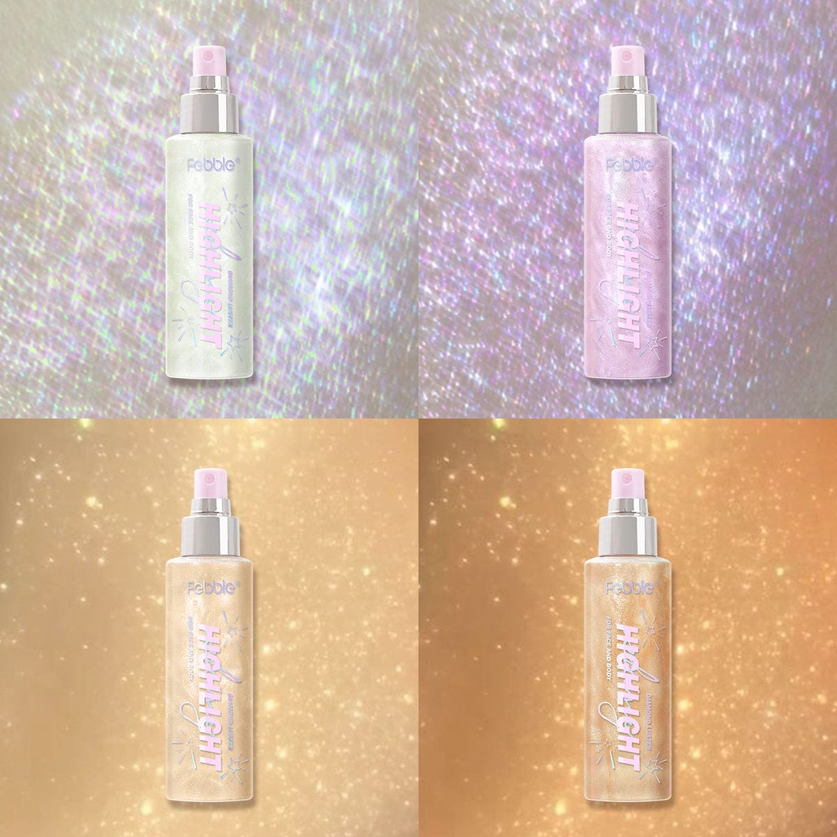 Febble Diamond Luster Highlight Face and Body Spray