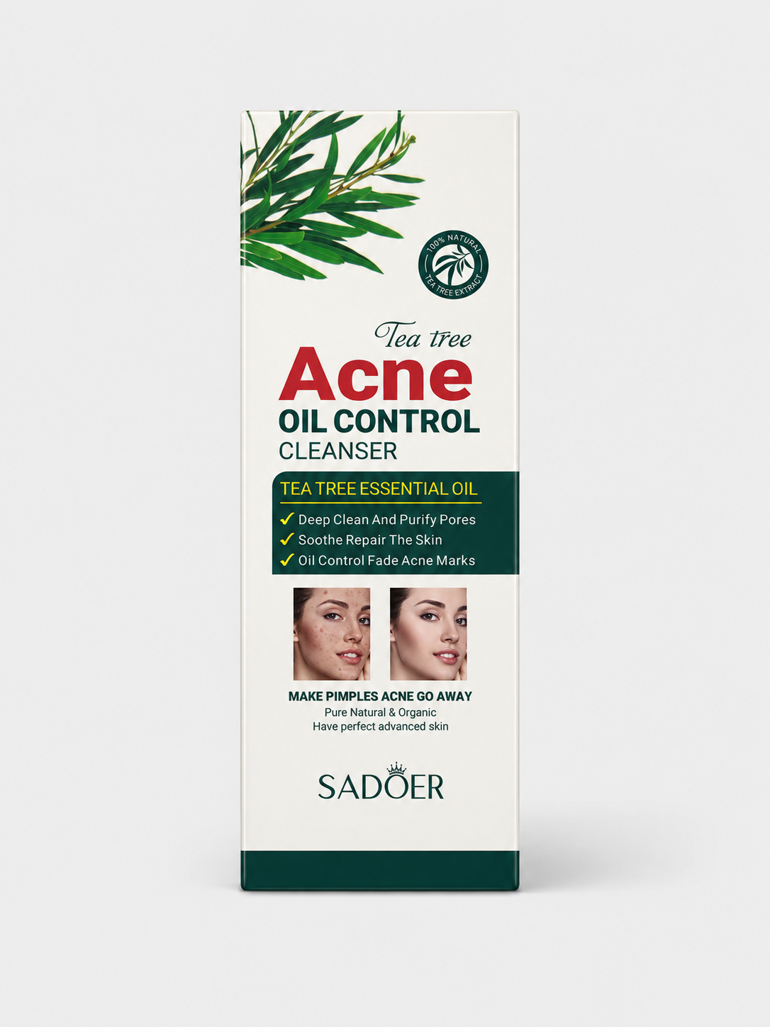 SADOER - Tea Tree Acne Oil Control Cleanser [100g]