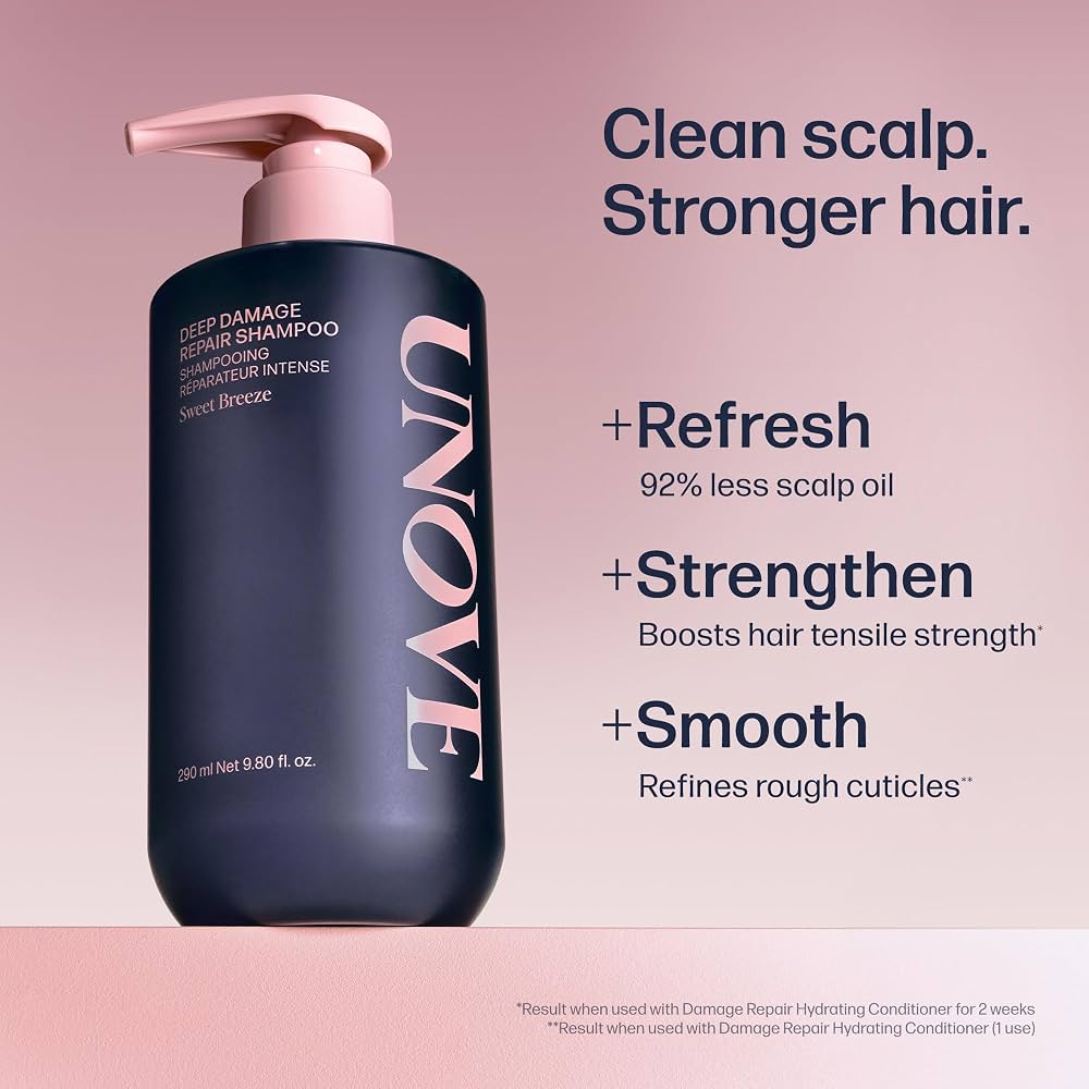 UNOVE Deep Damage Repair Shampoo [500ml x 2]