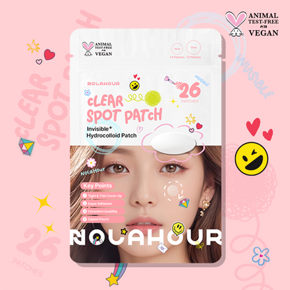 NOLAHOUR Clear Spot Hydrocolloid Patch - 10mm (14) 12mm (12)