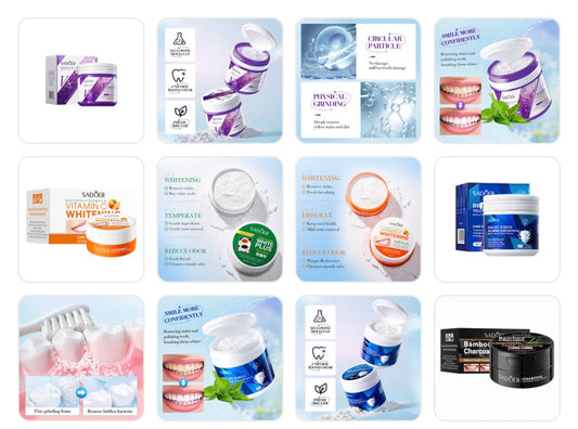Whitening Tooth Powder Deep Cleaning SADOER