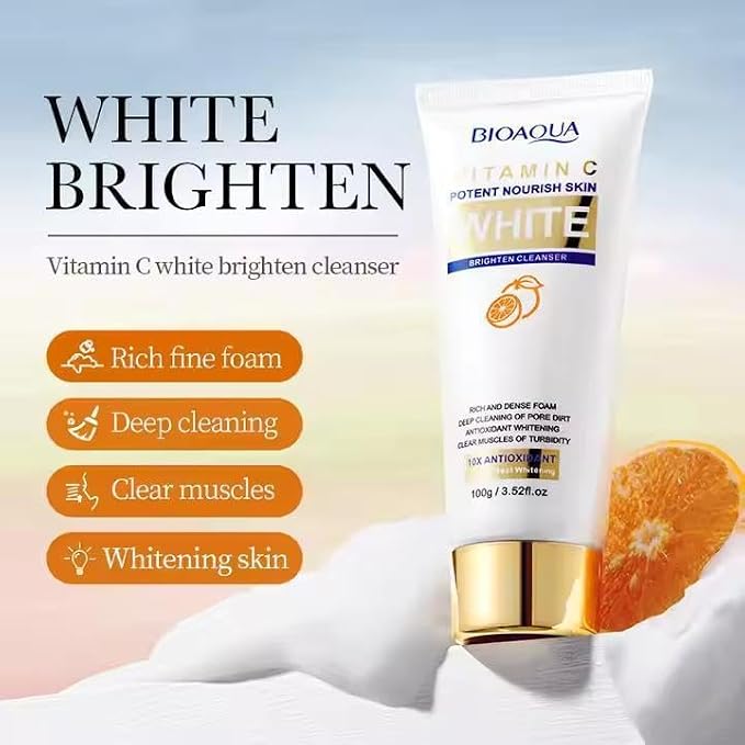 Bio Aqua Vitamin C Potent Nourish Skin Face Cleanser 100g