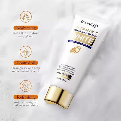 Bio Aqua Vitamin C Potent Nourish Skin Face Cleanser 100g