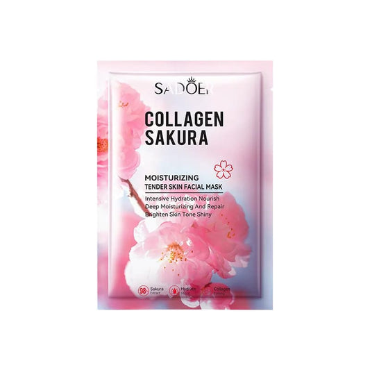 Sadoer Collagen Sakura Face Sheet Mask 1pc