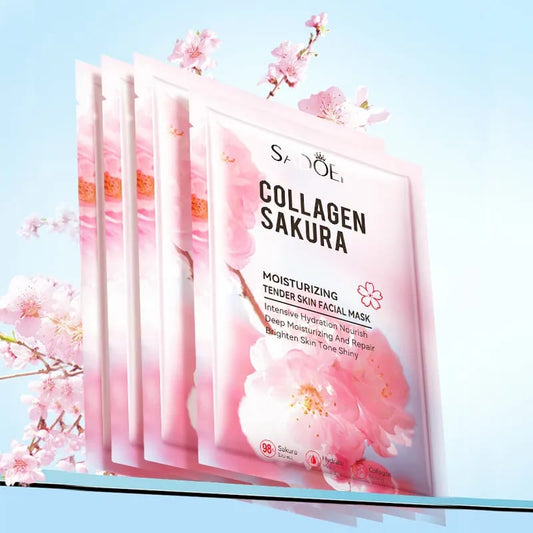 Sadoer Collagen Sakura Face Sheet Mask 1pc
