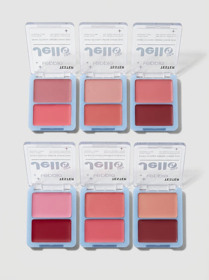 Febble Jello Dewy Cloudy Cream Cheek Duo 5.6g