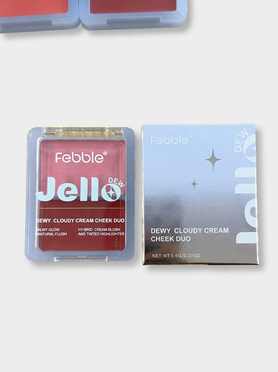 Febble Jello Dewy Cloudy Cream Cheek Duo 5.6g