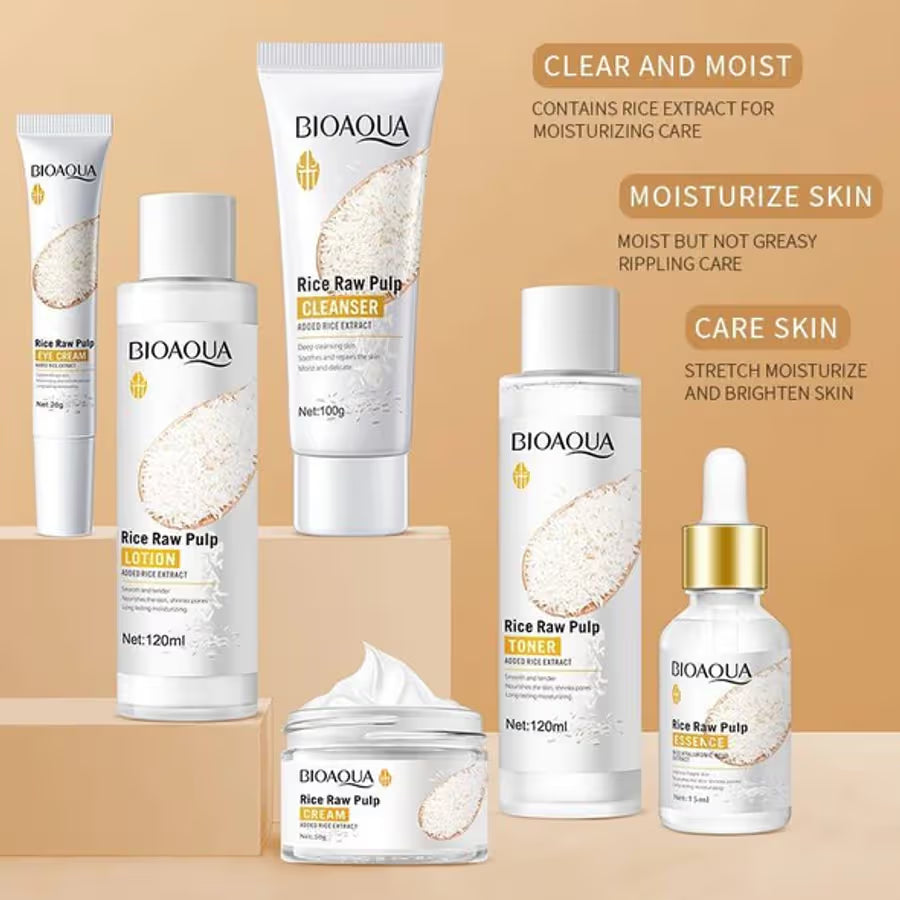 BIOAQUA Rice Raw Pulp Rejuvenating Six-Piece Suit