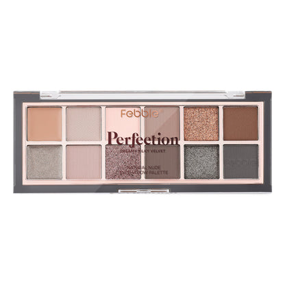 Febble Perfection Cream+Powder Eyeshadow Palette 12 Colors 10g