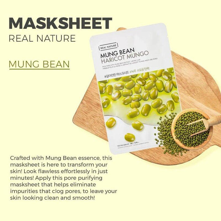 The Face Shop Mung Bean Face Mask 1pc