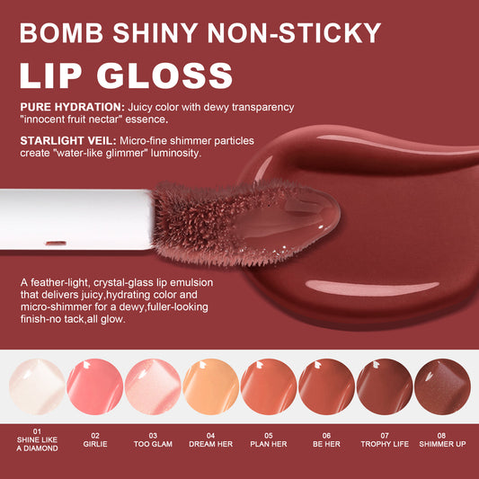 Febble Perfection Bomb Shiny Non-Sticky Lip Gloss