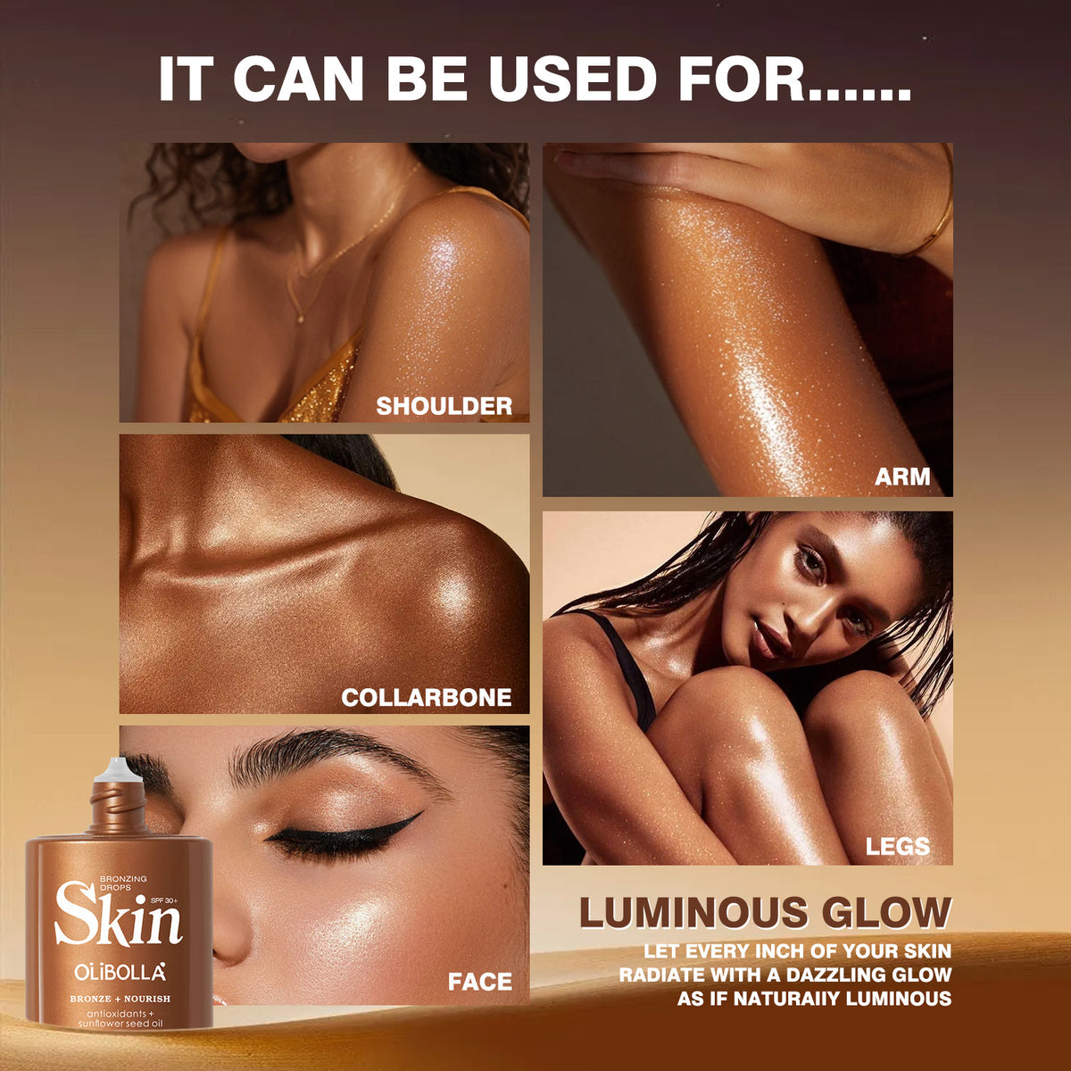 Olibolla Body Highlighting Tanning Bronze Liquid [30ml]