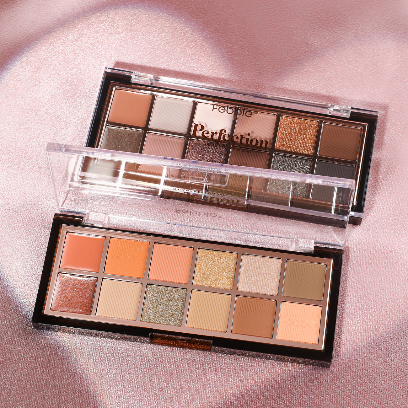 Febble Perfection Cream+Powder Eyeshadow Palette 12 Colors 10g
