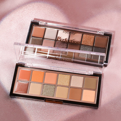 Febble Perfection Cream+Powder Eyeshadow Palette 12 Colors 10g