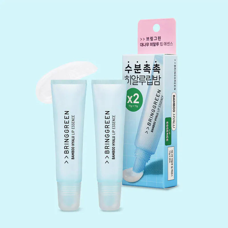 BRING GREEN Bamboo Hyalu Lip Essence Double Pack 11g × 2