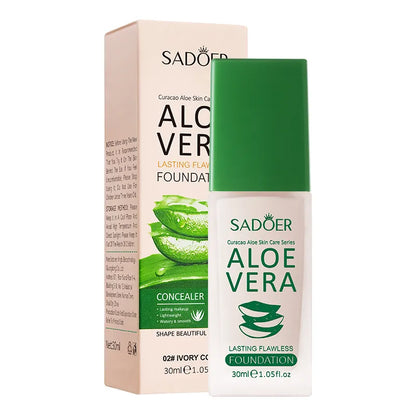 Aloe Foundation for Natural Coverage & Long-Lasting Wear 30ml– SADOER