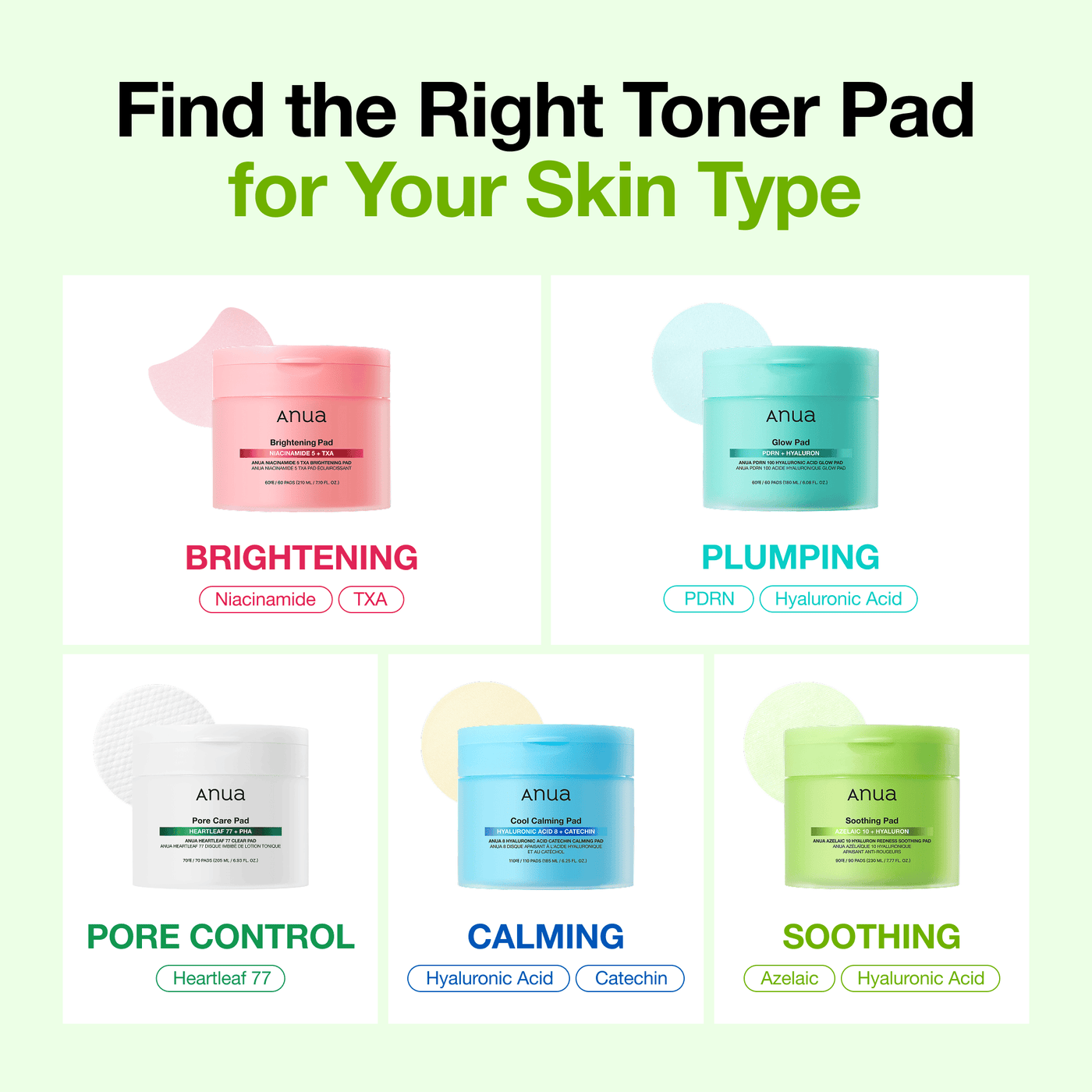 Anua Azelaic 10 Hyaluron Redness Soothing Pad 90 pads