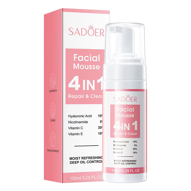 Sadoer 4-in-1 Facial Cleansing Mousse 150ml