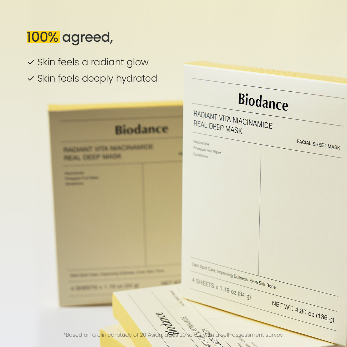 Biodance Radiant Vita Niacinamide Real Deep Mask 34g 1pc
