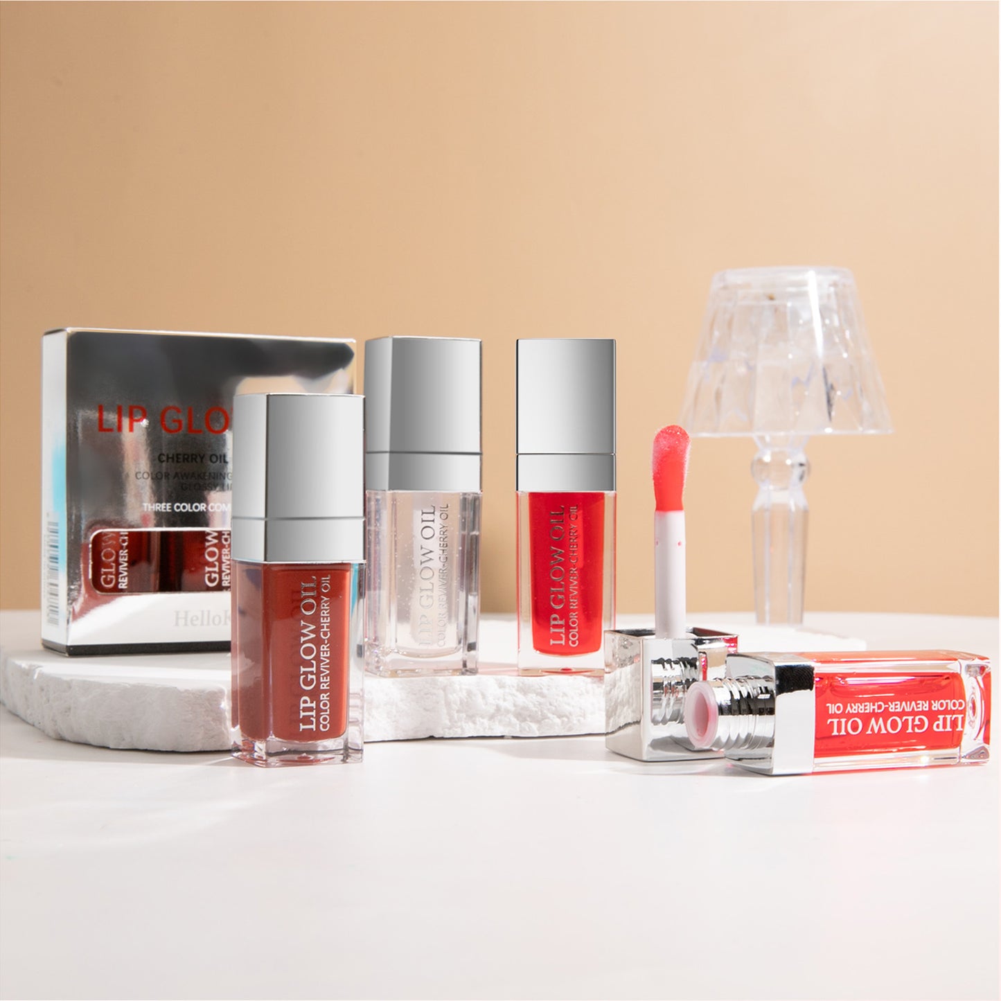 Hello Kiss Lip Glow Oil 3pc Set