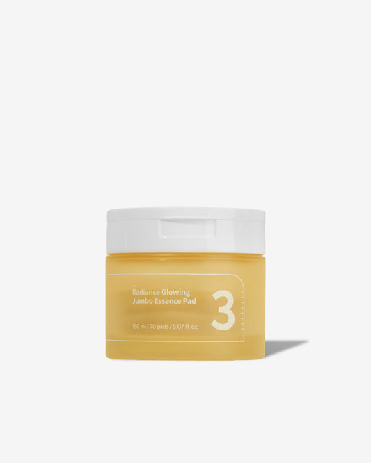 Numbuzin No.3 Radiance Glowing Jumbo Essence Pad 70 Sheets