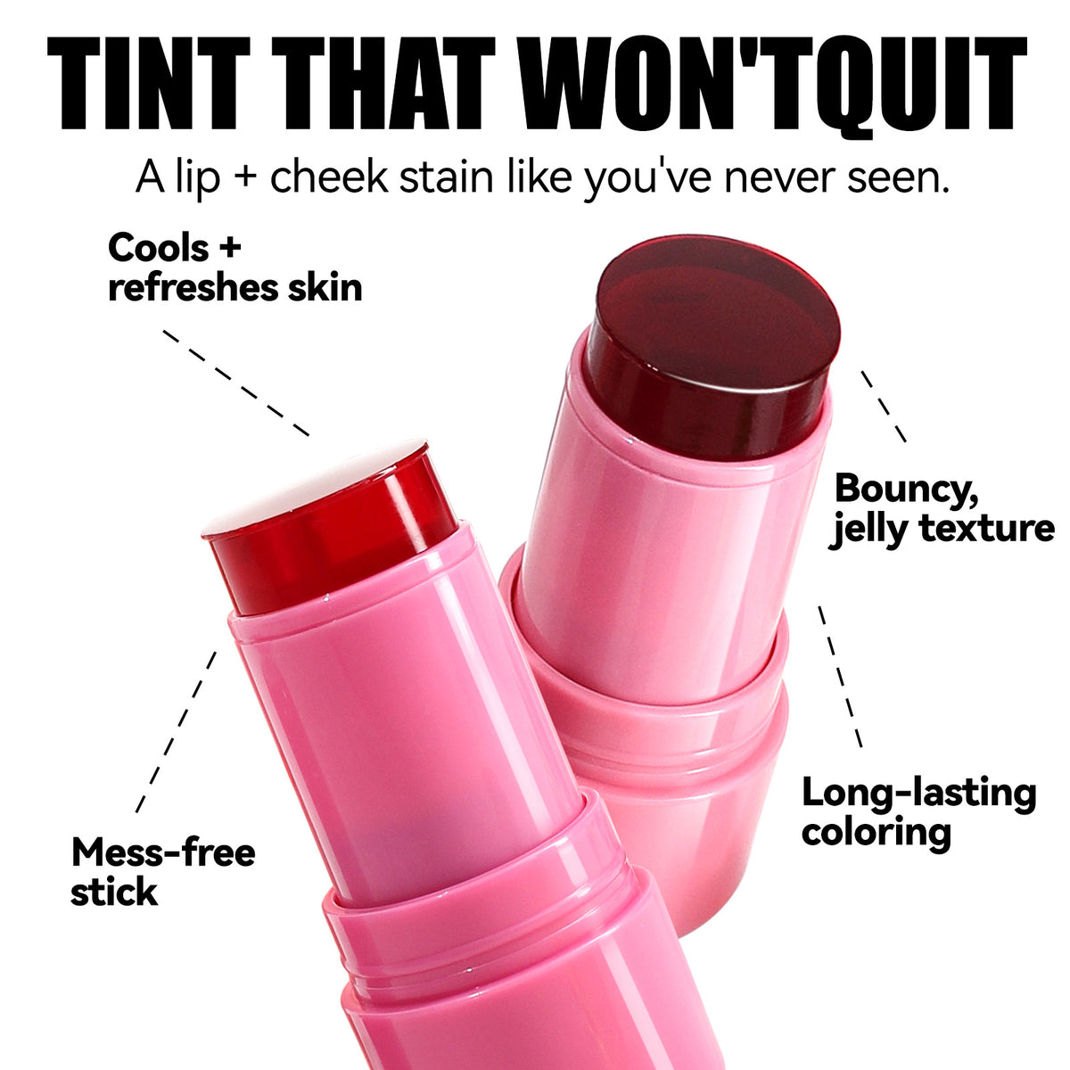 MLSMILE Jelly Lip & Cheek Tint Stick 5g