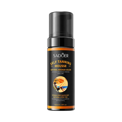SADOER Self Tanning Mousse for Bronze Color and Smooth Skin 150ml
