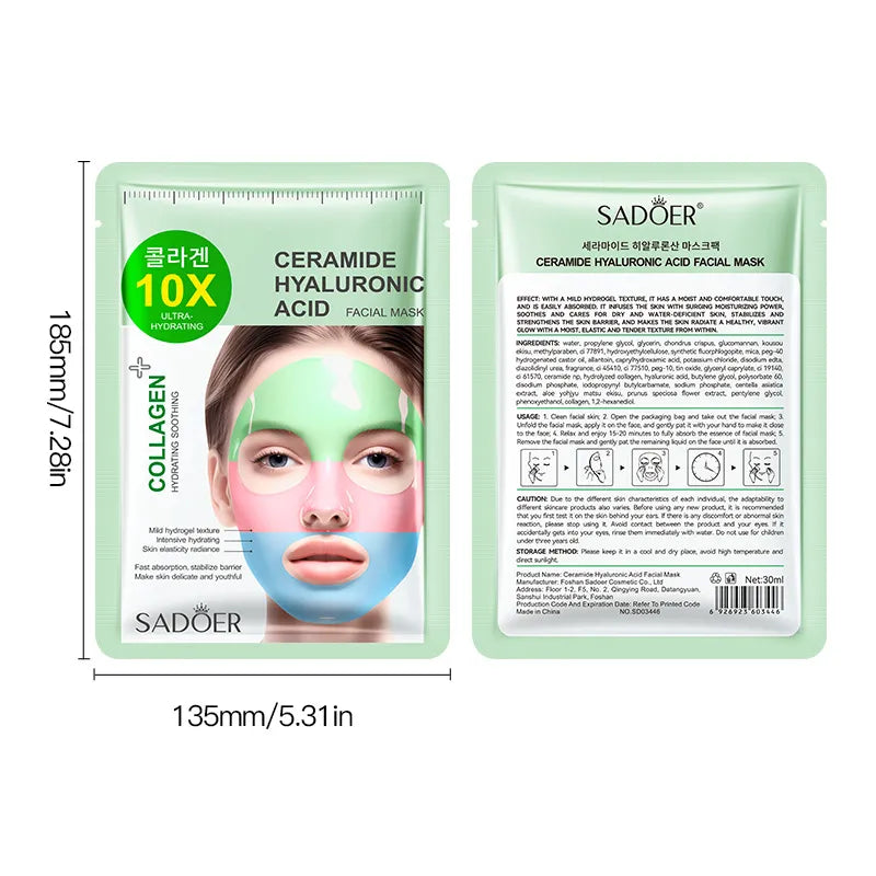 Sadoer Split Collagen Mask with Hyaluronic & Ceramide 30ml