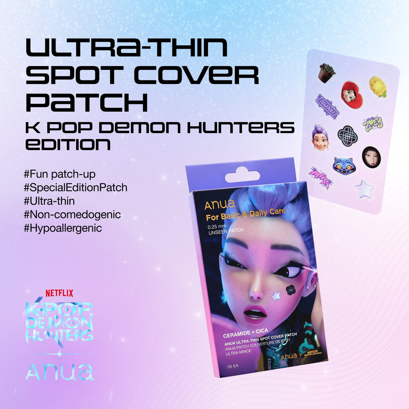 Anua - Kpop Demon Hunters Ultra-Thin Spot Cover Patch Set [55 patches]