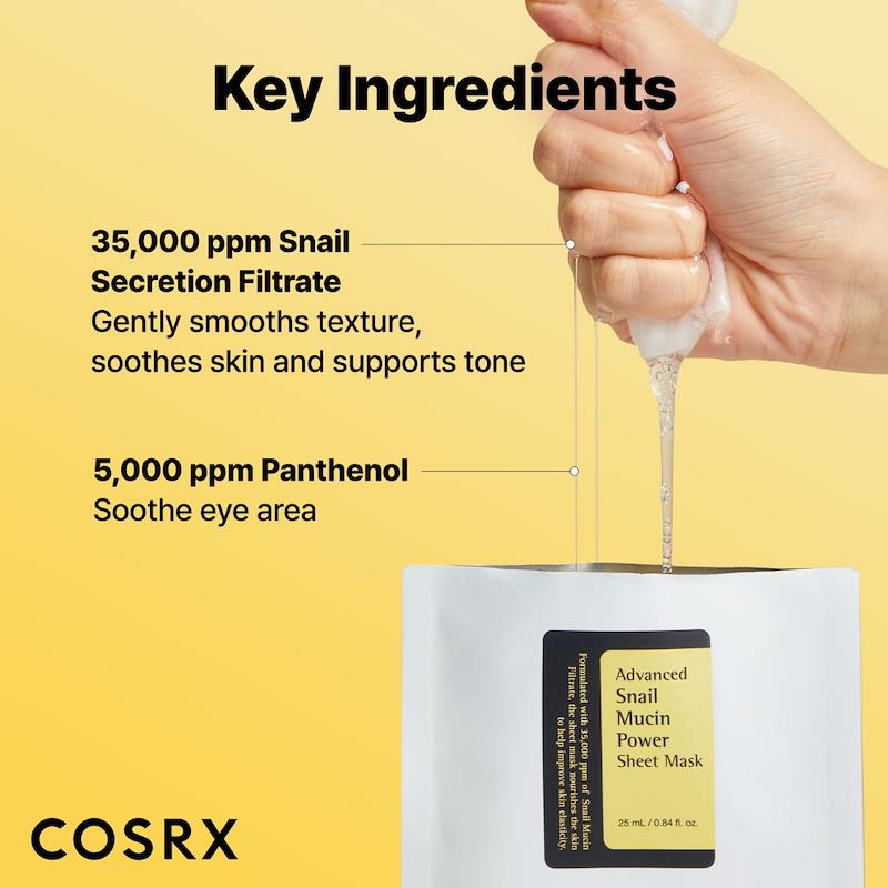 Cosrx Advanced Snail Mucin Power Essence Sheet Mask