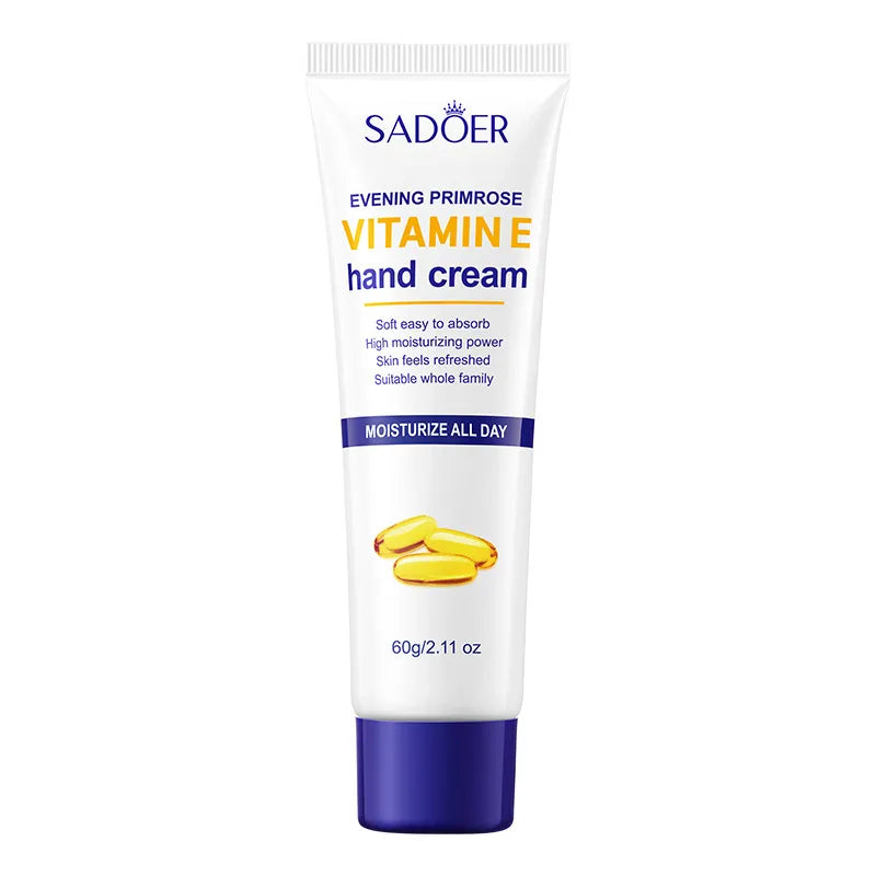 Vitamin E Hand Cream for Dry Skin with Evening Primrose – SADOER
