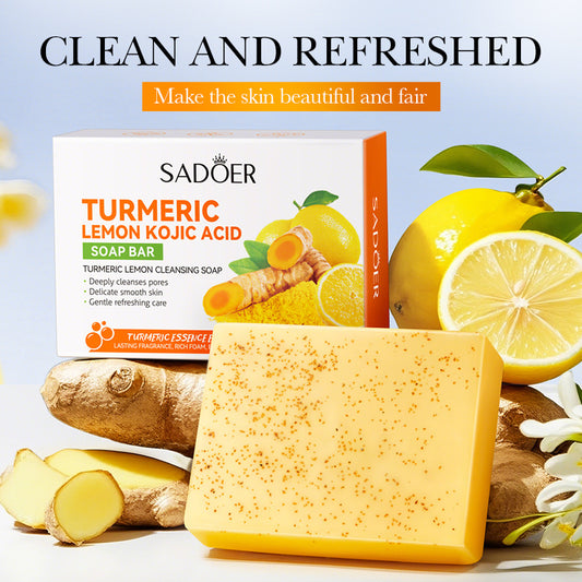 Sadoer - Turmeric Lemon Kojic Acid - Soap Bar 100g