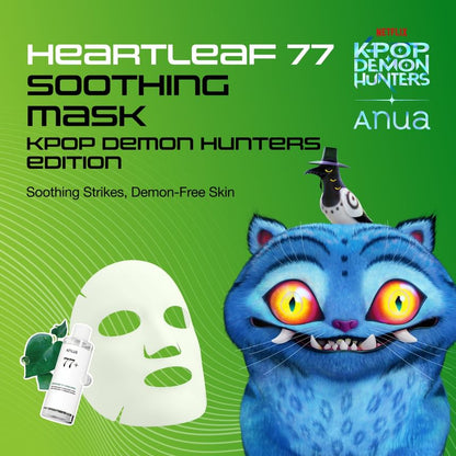 Anua Kpop Demon Hunters Heartleaf 77 Soothing Mask 25ml x 1 sheet